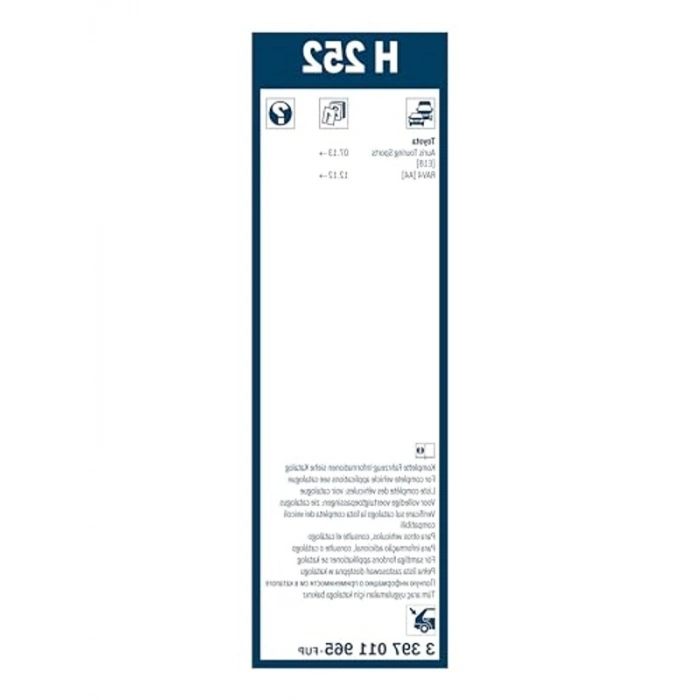 Arka Silecek, Toyota Yaris Uyumlu, 250 mm Boyut