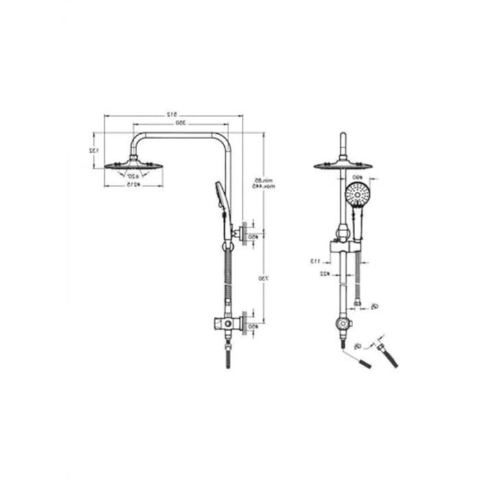 Artema A45786-Artema 3C Duş Kolonu - Krom