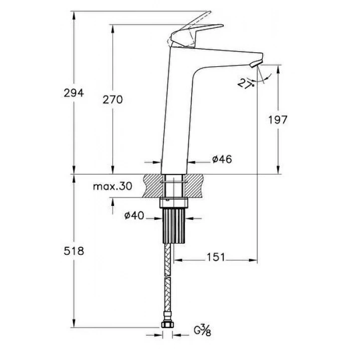Artema Flow Round Lavabo Bataryası Çanak Krom A42927