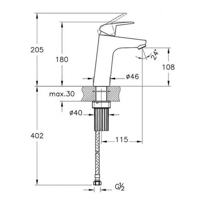 Artema Flow Round Yüksek Lavabo Bataryası A42925, Krom