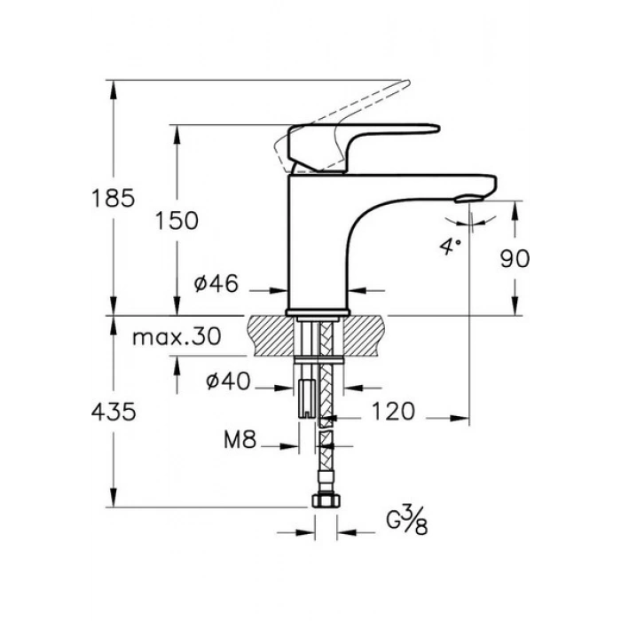 Artema Lavabo Bataryası Krom A42705