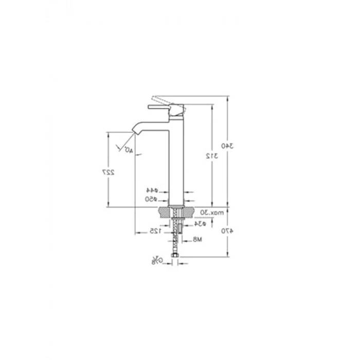 Artema Minimax S A41990 Yüksek Lavabo Bataryası, Krom