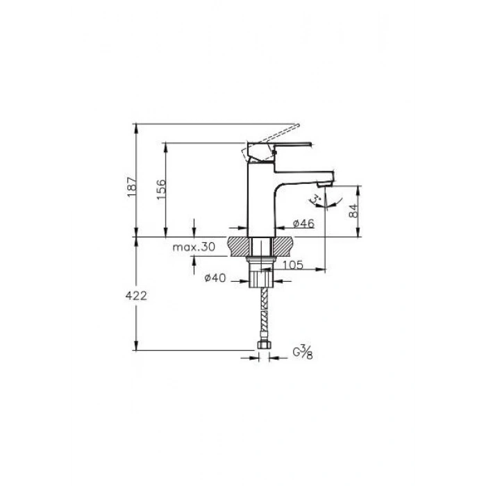 Artema Nora S Lavabo Bataryası - A42878
