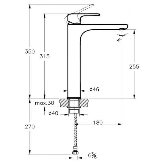 Artema Root Round A4270723 Çanak Lavabo Bataryası, Altın