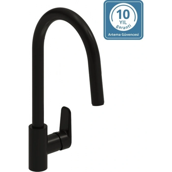 Artema Shift Pull-Down Eviye Bataryası A4374936, Mat Siyah, V-Bright Kaplamalı