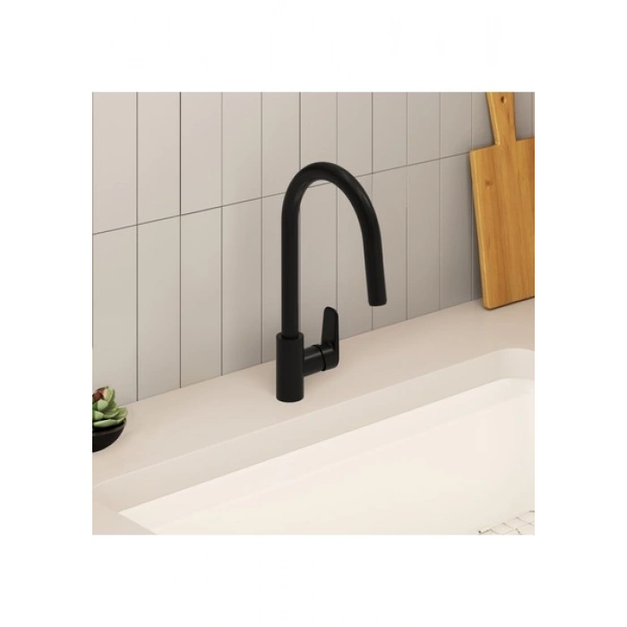 Artema Shift Pull-Down Eviye Bataryası A4374936, Mat Siyah, V-Bright Kaplamalı