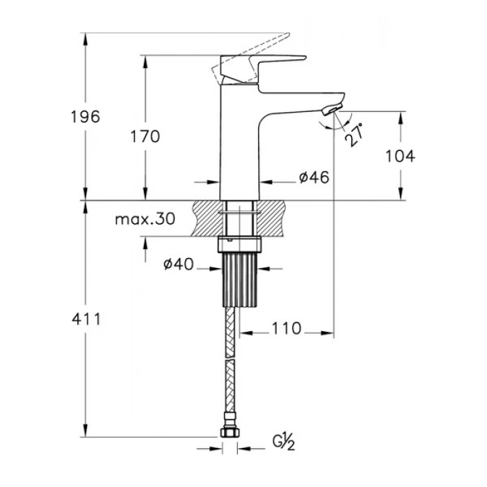 Artema Shift T20 A43661 Yüksek Lavabo Bataryası, Krom