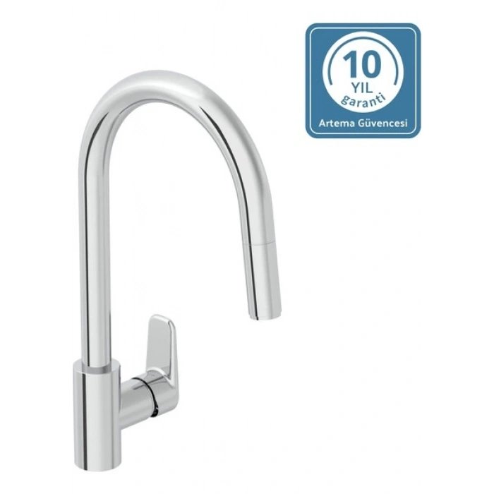 Artema Shift T20 A43678 Eviye Bataryası, C Tipi, Pull-Down, Krom