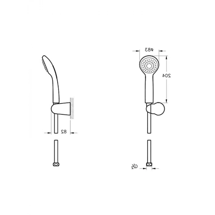Artema Solo C 1F A45675 El Duşu Takımı, Krom