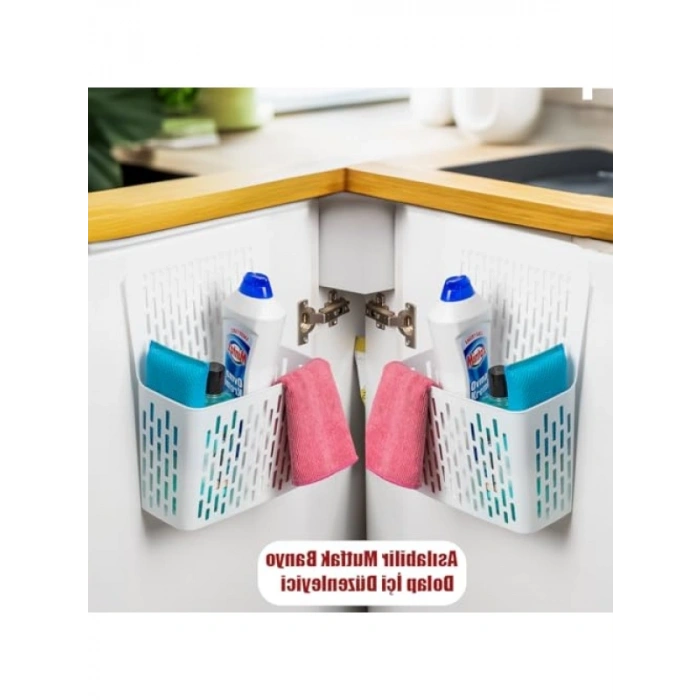 Asılabilir Mutfak ve Banyo Düzenleyici, Beyaz