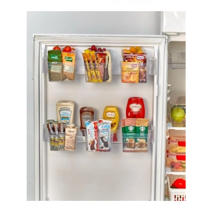 Askılı Buzdolabı Kapak İçi Raf Organizeri, 4 Adet