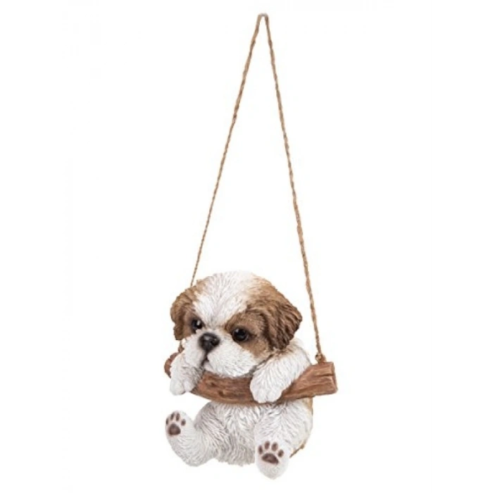 Asma Shih Tzu Yavru Köpek Dekoratif Figür