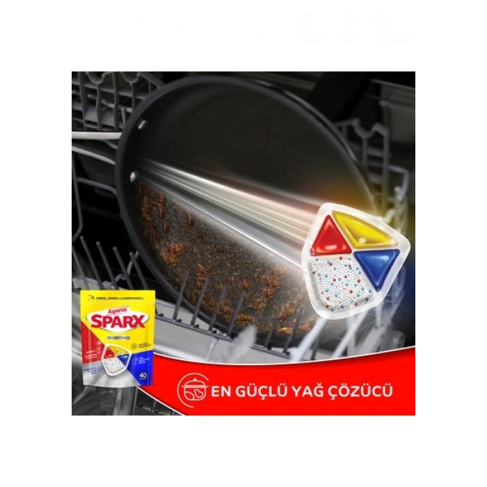 Asperox Sparx Bulaşık Makinesi Kapsülü 40lı