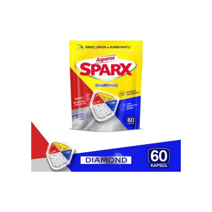 Asperox Sparx Bulaşık Makinesi Tableti 60lı