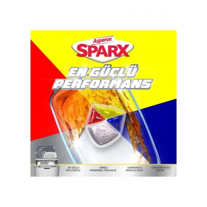 Asperox Sparx Bulaşık Makinesi Tableti 60lı