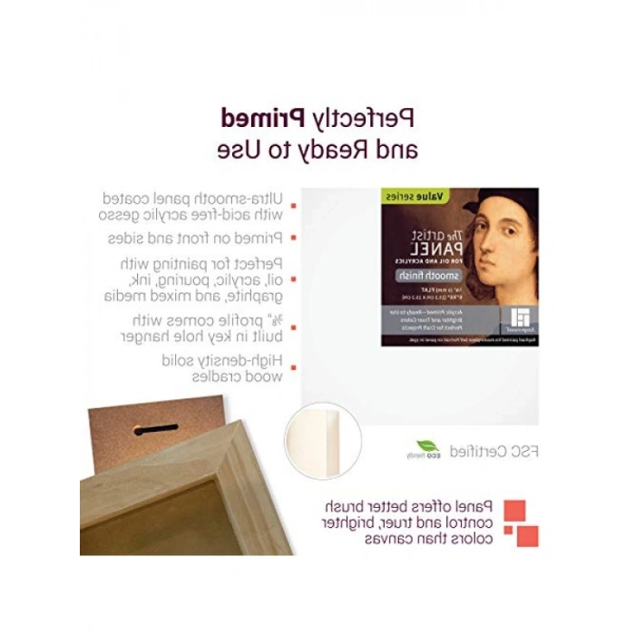 Astarlı Ahşap Boyama Paneli, 1/8 İnç Derinlik, 45,72 cm x 60,96 cm