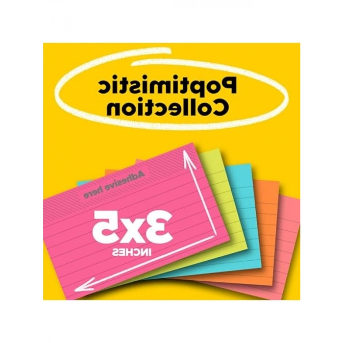 Astarlı Not Kağıtları, 3 x 5 Boyutunda, 5li Paket