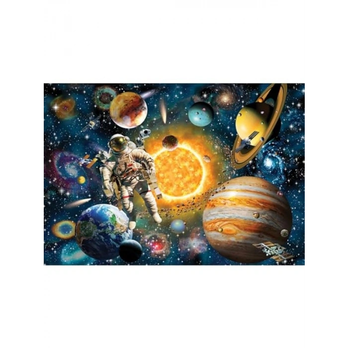 Astronot Temalı 260 Parça Puzzle, Eğlenceli Zeka Oyunu