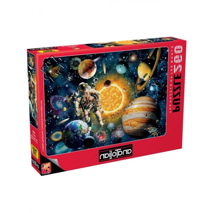 Astronot Temalı 260 Parça Puzzle, Eğlenceli Zeka Oyunu