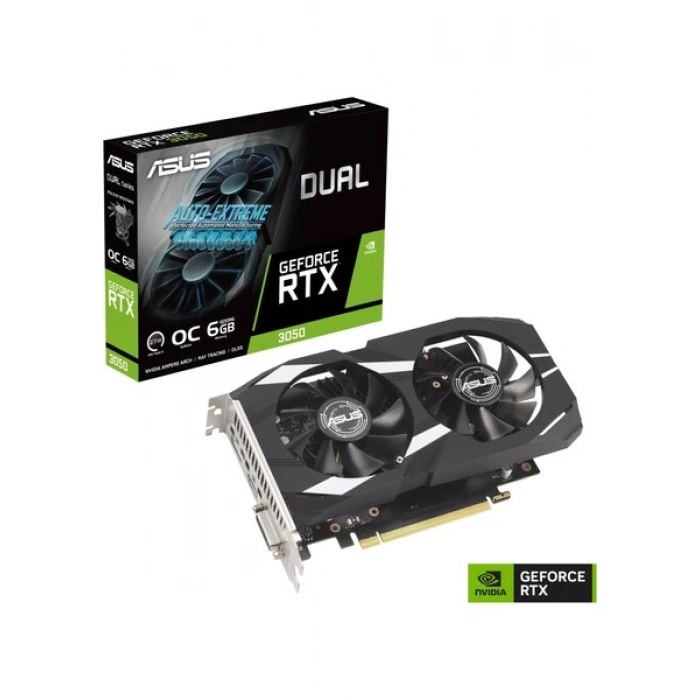 ASUS DUAL-RTX3050-O6G GDDR6 DVI HDMI DP 96BİT