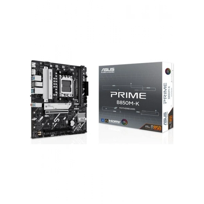 Asus Prıme B850M-K Ddr5 Hdmı-Dp Pcıe 5.0 Am5 Matx