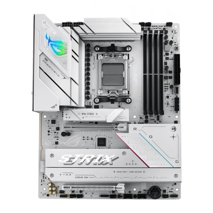 Asus Rog Strıx B850-A Gamıng Wıfı Amd B850 Am5 Ddr5 8000 Dp HDMI 4x M2 Usb3.2 Gen 2x2 Wifi 7 + Bt Aura Rgb 2.5gbit Lan Atx