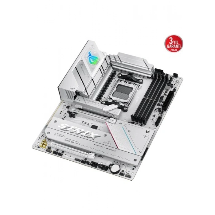 Asus Rog Strıx B850-A Gamıng Wıfı Amd B850 Am5 Ddr5 8000 Dp HDMI 4x M2 Usb3.2 Gen 2x2 Wifi 7 + Bt Aura Rgb 2.5gbit Lan Atx