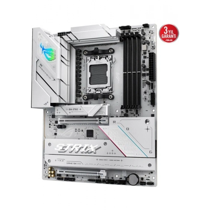Asus Rog Strıx B850-A Gamıng Wıfı Amd B850 Am5 Ddr5 8000 Dp HDMI 4x M2 Usb3.2 Gen 2x2 Wifi 7 + Bt Aura Rgb 2.5gbit Lan Atx