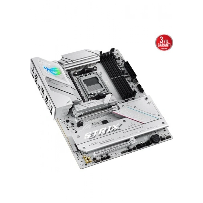 Asus Rog Strıx B850-A Gamıng Wıfı Amd B850 Am5 Ddr5 8000 Dp HDMI 4x M2 Usb3.2 Gen 2x2 Wifi 7 + Bt Aura Rgb 2.5gbit Lan Atx