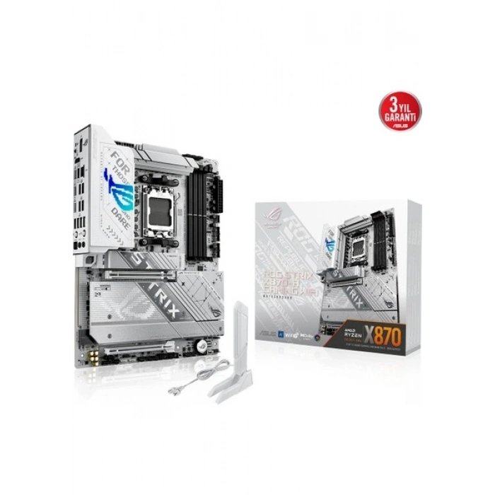 Asus Rog Strıx X870-A Gamıng Wıfı Amd X870 Am5 Ddr5 8000 Dp HDMI 2xusb4 4x M2 Usb3.2 Wifi 7 + Bt Aura Rgb 5gbit Lan Atx Anakart