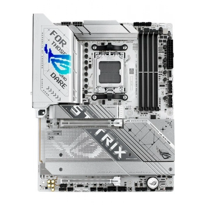 Asus Rog Strıx X870-A Gamıng Wıfı Amd X870 Am5 Ddr5 8000 Dp HDMI 2xusb4 4x M2 Usb3.2 Wifi 7 + Bt Aura Rgb 5gbit Lan Atx Anakart