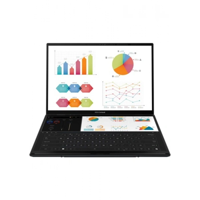 Asus Zenbook Duo UX8406CA-PZ208W Intel Core Ultra 9 285H 32GB 2TB SSD Windows 11 Home 14 OLED Taşınabilir Bilgisayar