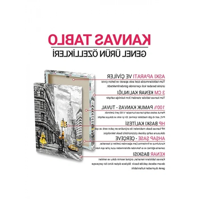 Atatürk Temalı Kanvas Tablo - 50 x 50 cm