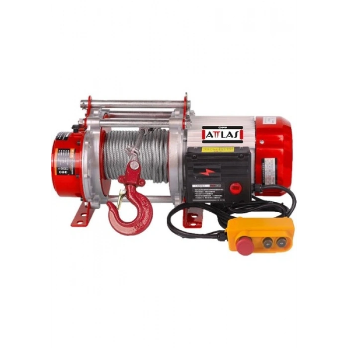 Attlas Atev 1500 Elektrikli Halatlı Vinç Bakır Sargı 750-1500 kg 4000 W – A1202005