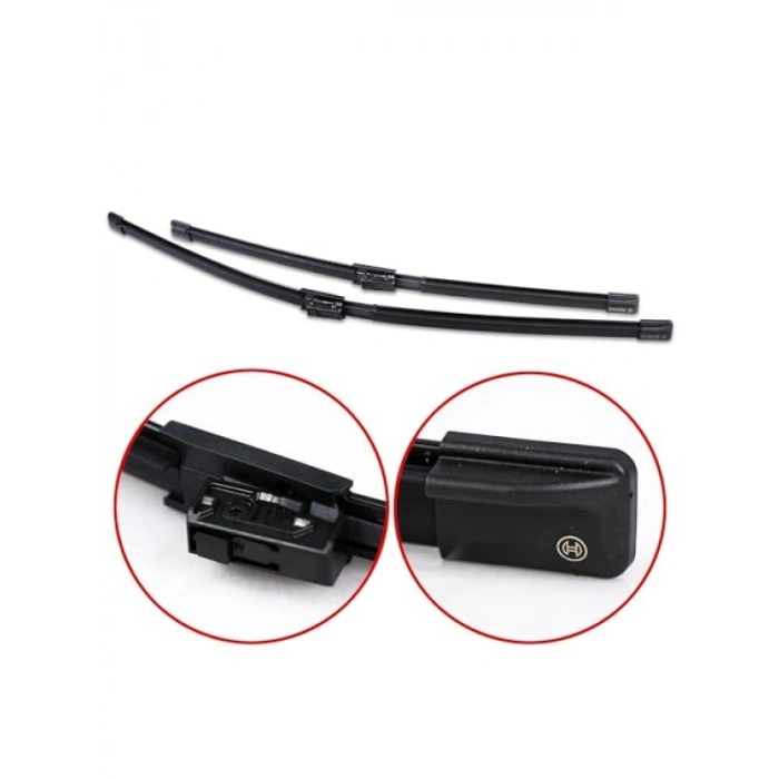 Audi A6 C8 ve A7 için 625/500 mm Silecek Seti