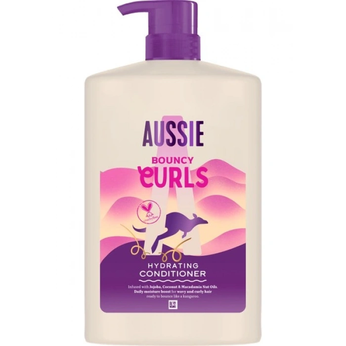 Aussie Bouncy Curls Dalgalı ve Kıvırcık Saçları Nemlendiren Saç Kremi 1l