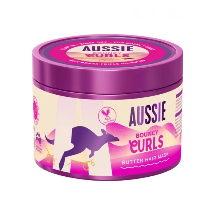 Aussie Bouncy Curls Kıvırcık ve Dalgalı Saçları Açan ve Nemlendiren Saç Maskesi 500 ml