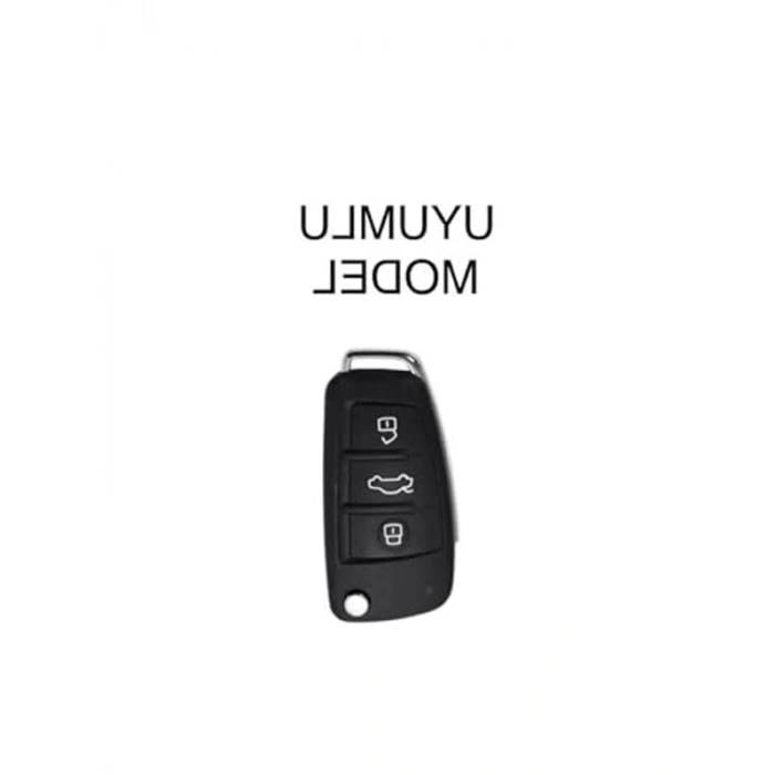 AutoHan Keys Audi A1 A3 A4 A5 A6 A7 Q3 Q5 Q7 Serisi Nano Anahtar Koruma Kılıfı, Siyah-Altın
