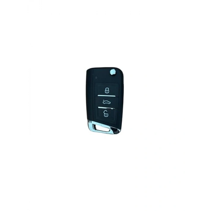 AutoHan Keys Universal Golf Tipi Sustalı Akıllı Oto Kumanda, 3 Butonlu, 433 MHz, Kodlanabilir Uzaktan Kumanda Anahtarı