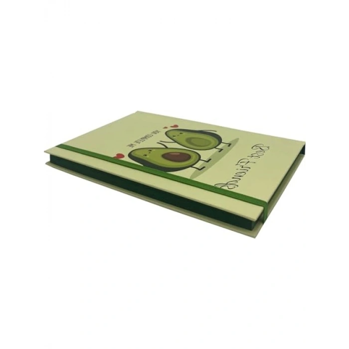 Avokado Desenli Çizgisiz Defter - Hard Cover
