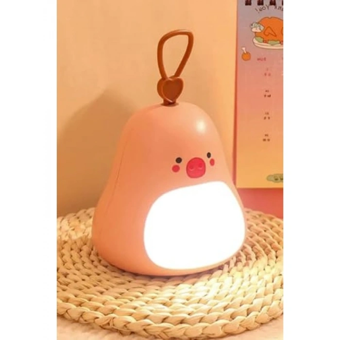 Avokado Tasarımlı Gece Lambası – 3 Aydınlatma Modu, USB Şarjlı, Rahatlatıcı Atmosfer