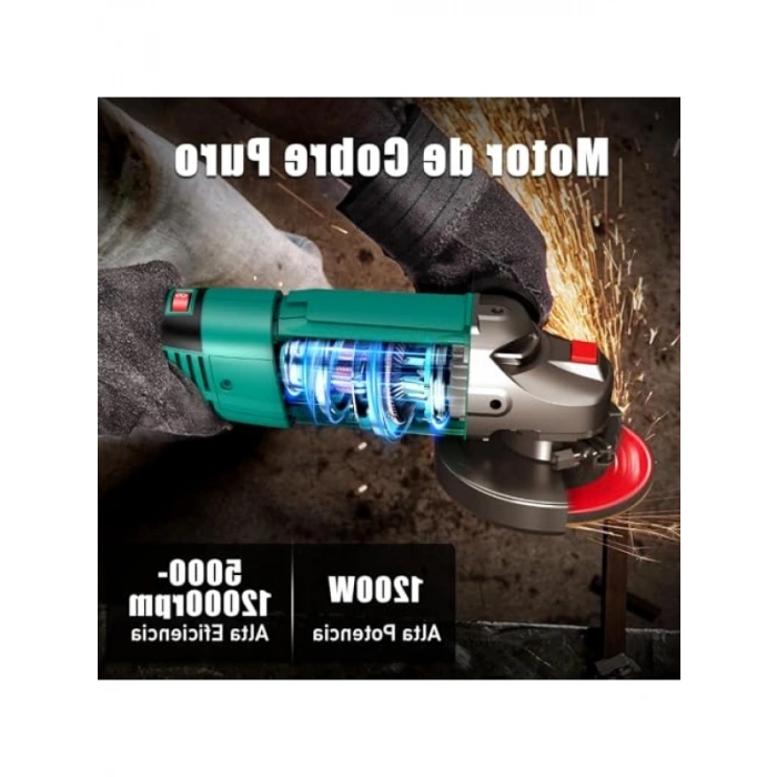 Avuç Taşlama Makinesi - 1200 W, 6 Hız ile