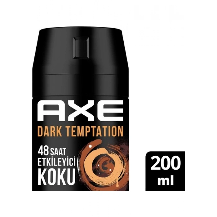 Axe Erkek Sprey Deodorant Dark Temptation XL 48 Saat Etkileyici Koku 200 ml