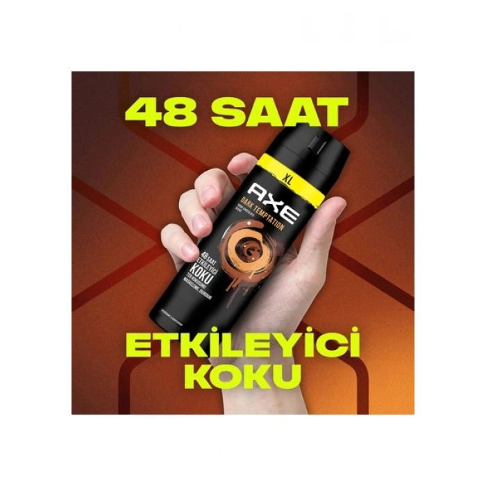 Axe Erkek Sprey Deodorant Dark Temptation XL 48 Saat Etkileyici Koku 200 ml