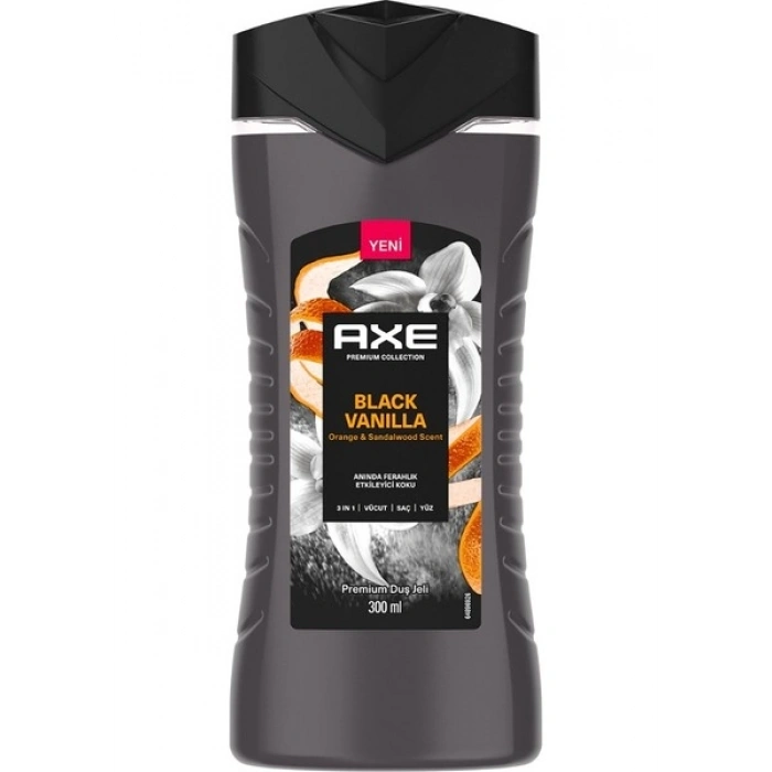 Axe Premium Collection Duş Jeli Black Vanilla 3 In 1 Vücut Saç Yüz 300 ml