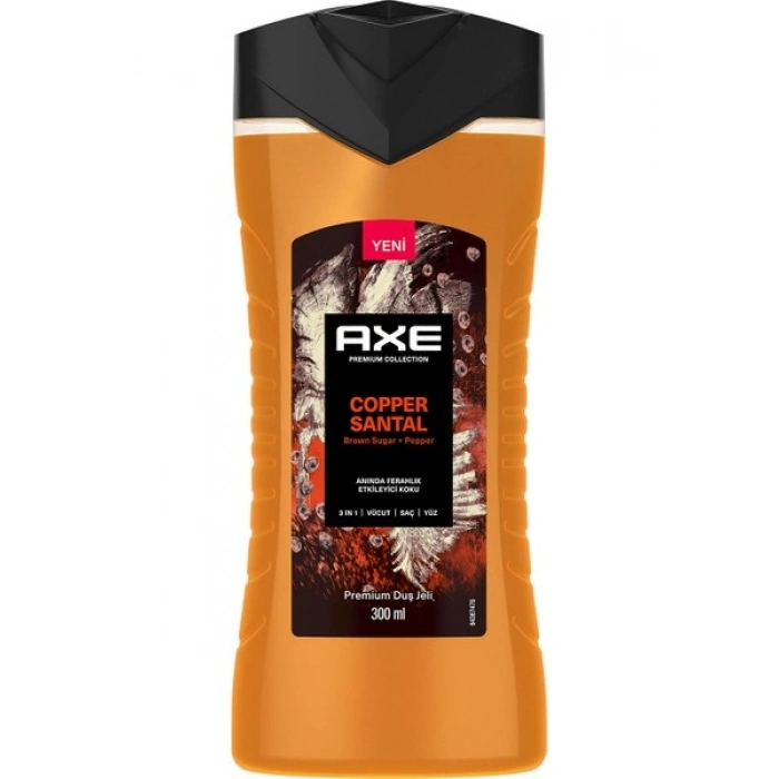 Axe Premium Collection Duş Jeli Copper Santal 3 In 1 Vücut Saç Yüz 300 ml