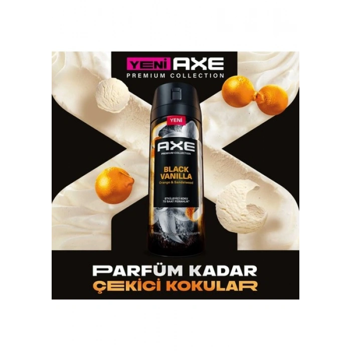 Axe Premium Collection Erkek Sprey Deodorant Black Vanilla 150 ml