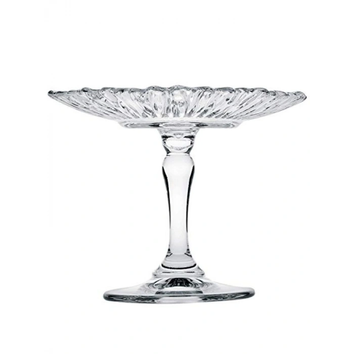 Ayaklı Cam Servis Tabağı