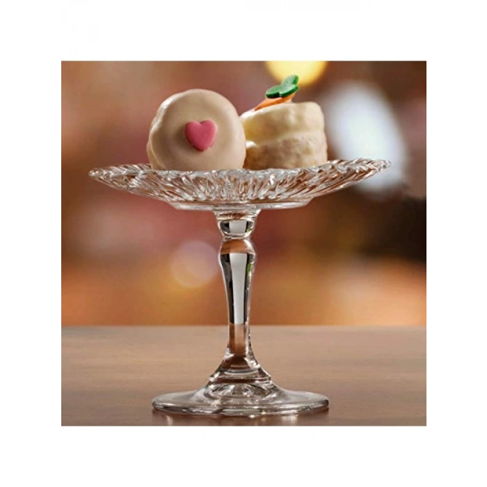 Ayaklı Cam Servis Tabağı