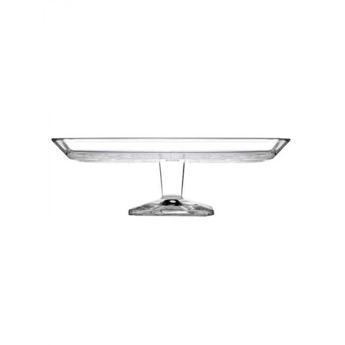 Ayaklı Kare Servis Tabağı - 24x24 cm, Hediye Kutusu ile